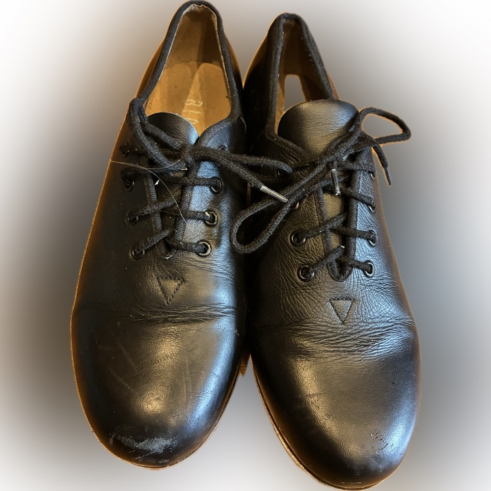 Bloch Black Leather Lace-Up Shoes
